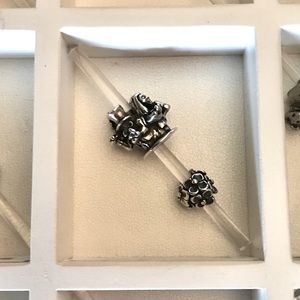 Silver Trollbeads- Set of 2: Alice & Hydrangea